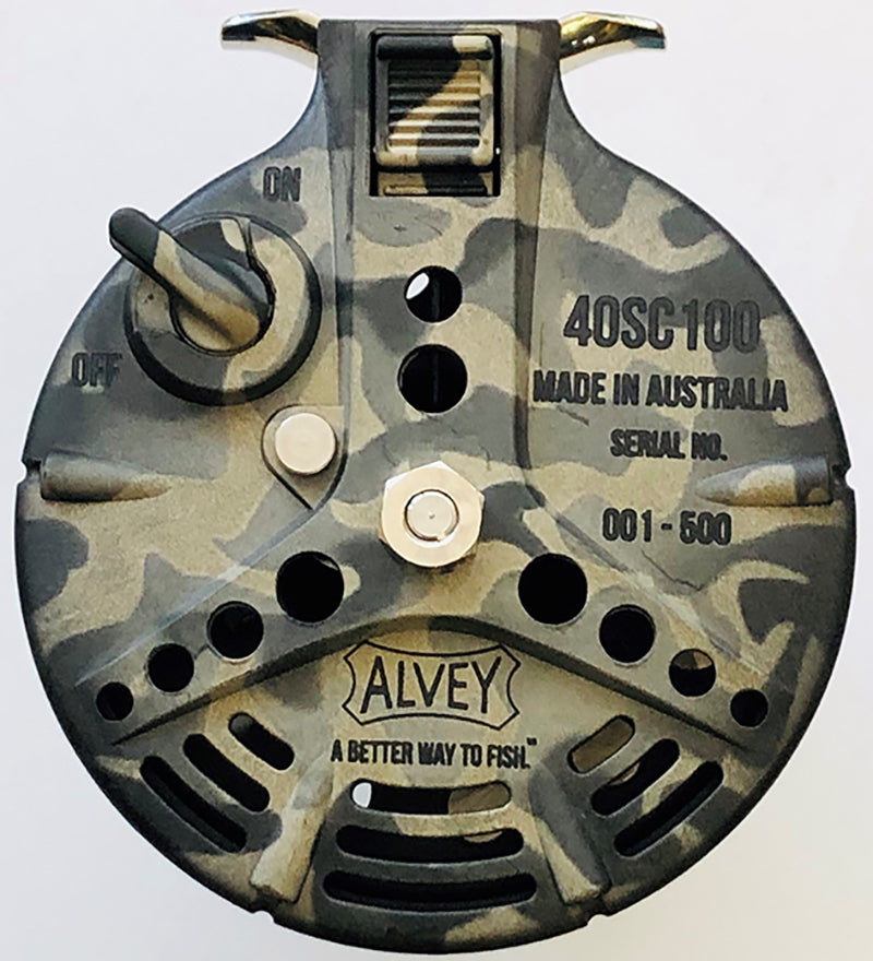 ALVEY FLY REEL - CARB FIBRE VENT BK&SPL NRD