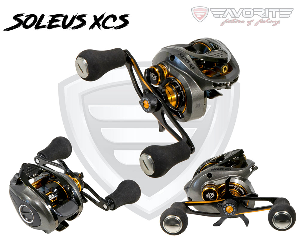 FAVORITE SOLEUS XCS REEL - BAITCAST GUN METAL 8.1:1 L/H